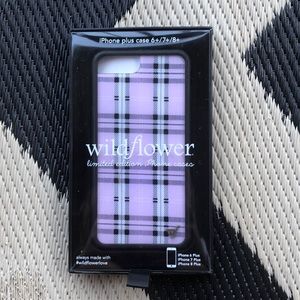 Purple wild flower phone case